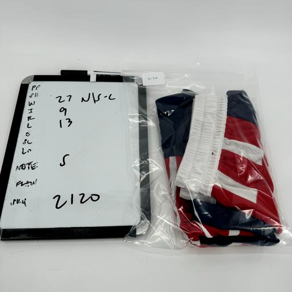 Nike Basketball Shorts Mens Small Blue Red White Dri Fit Flex Elastic Waist - Picture 9 of 9